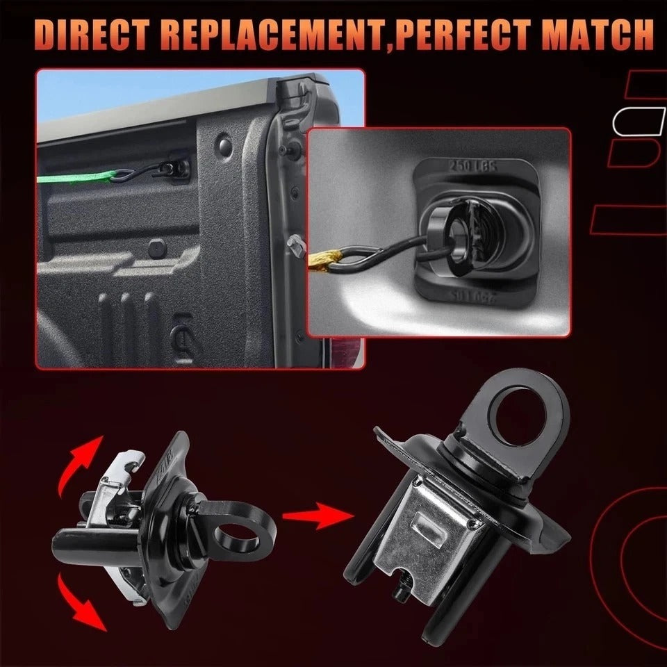 Truck Bed Tie Down Anchors Compatible with Chevy GMC Vehicle Silverado Sierra...