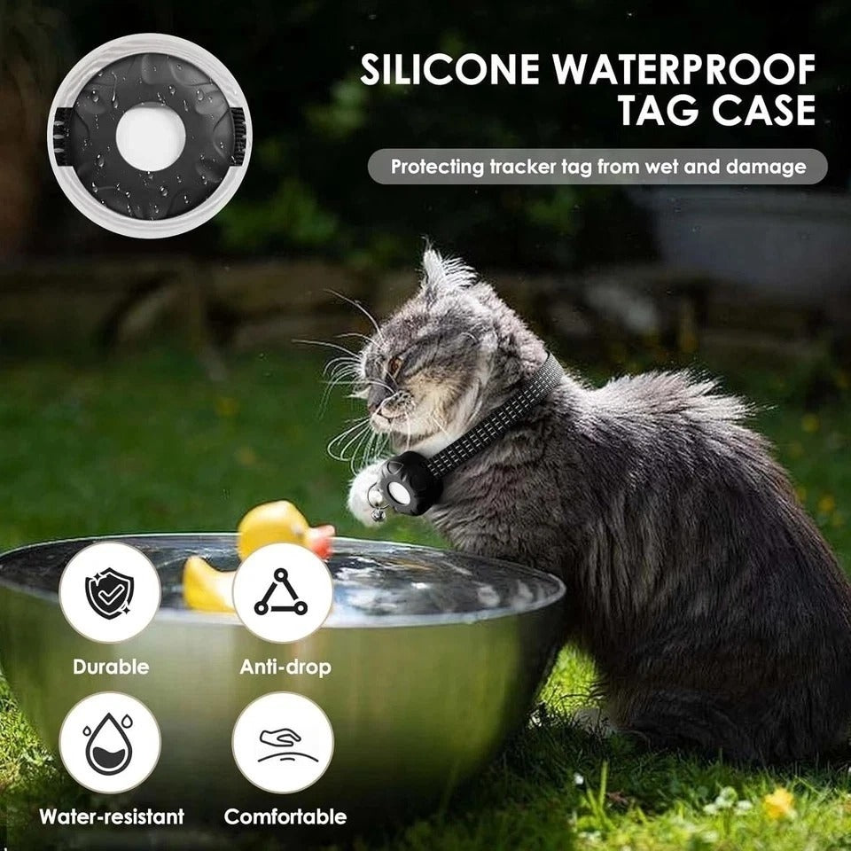 GPS Tracker for Cats, Cat Tracker Compatible with Apple Find My App (Only iOS),