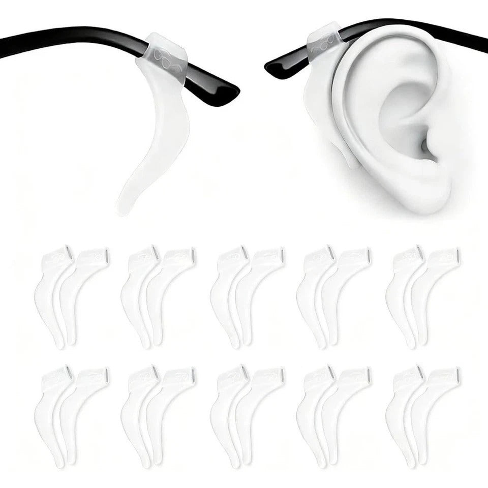 Soft Silicone Eyeglass Ear Hooks 10 Pairs Non Slip Eye Ear Grips for