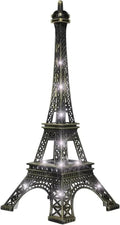 Eiffel Tower Statue, 9.7" Tall Tabletop Eiffel Tower Decor, Light up Eiffel Towe