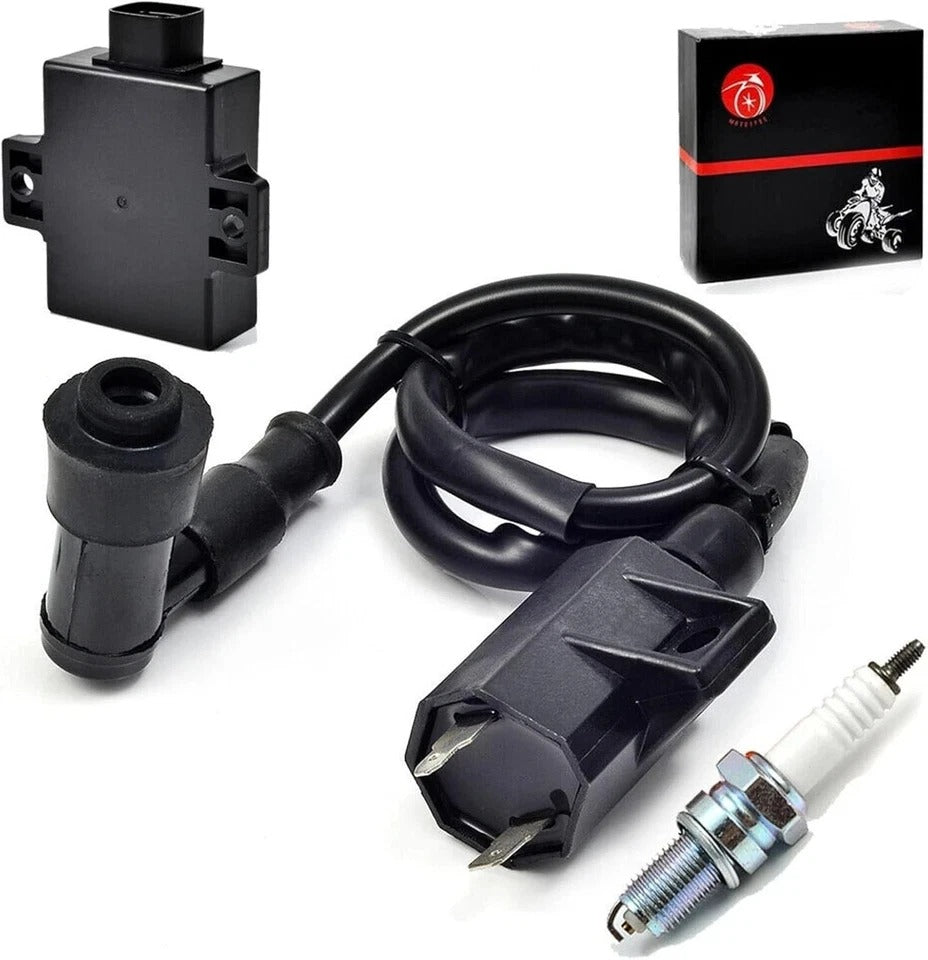 Igniter CDI and Ignition Coil Compatible with Bayou 220 Bayou 250 1996-2011