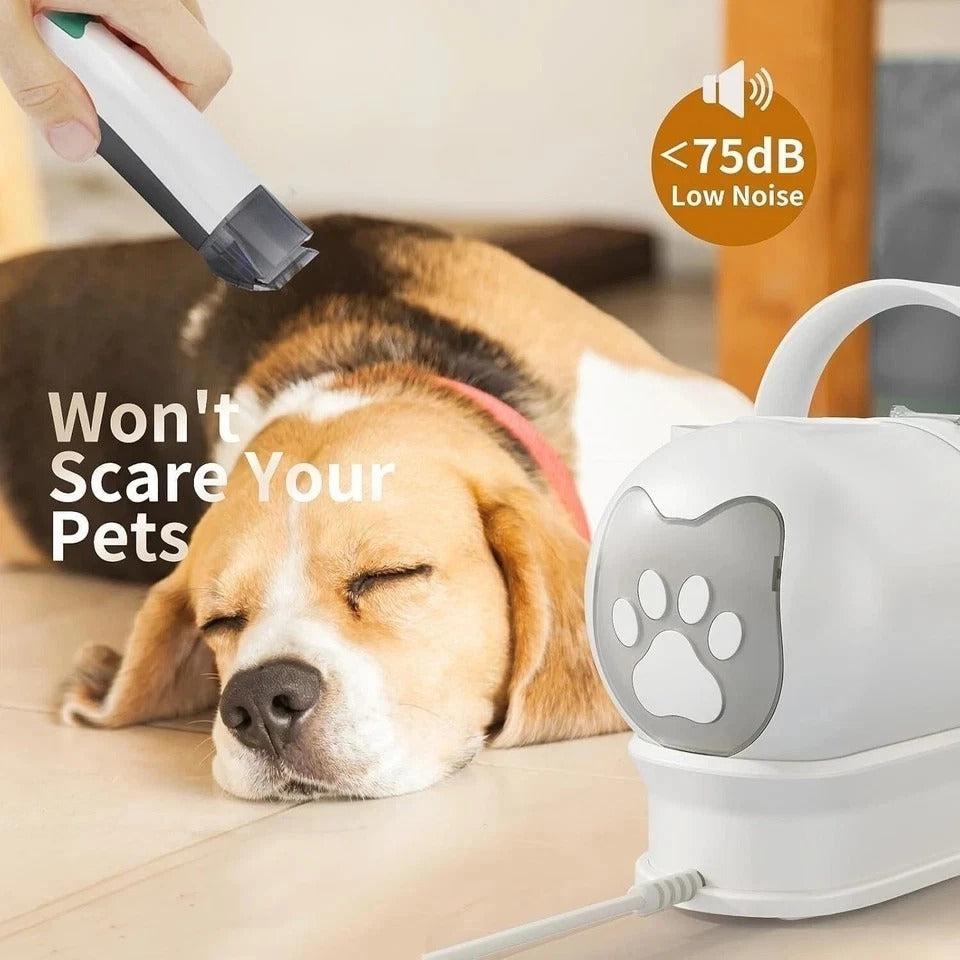Pet Grooming Vacuum Kit for Dogs Cats Uproot Cleaner Hair Remover Professional
