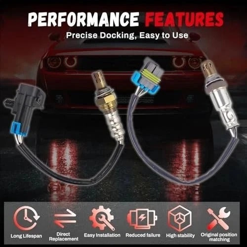 2Pcs 234-4242 234-4530 Upstream Downstream O2 Oxygen Sensor Compatible with
