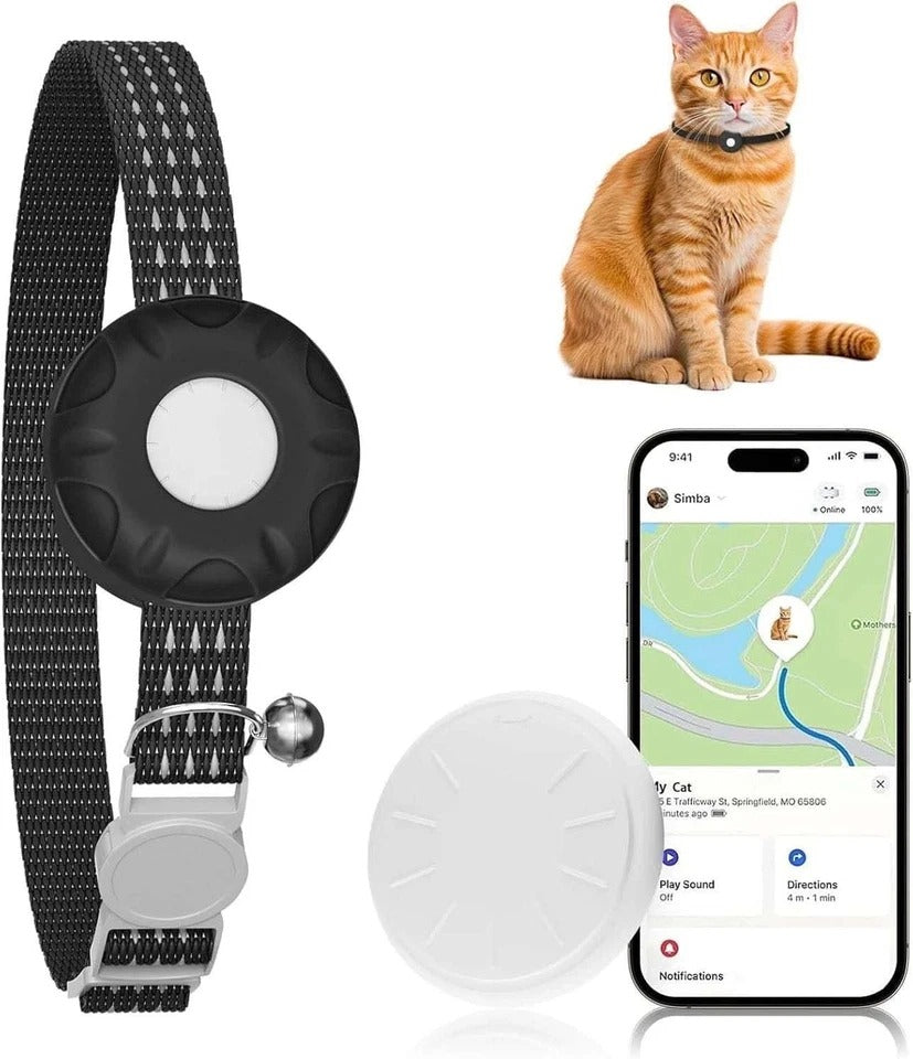 GPS Tracker for Cats, Cat Tracker Compatible with Apple Find My App (Only iOS),