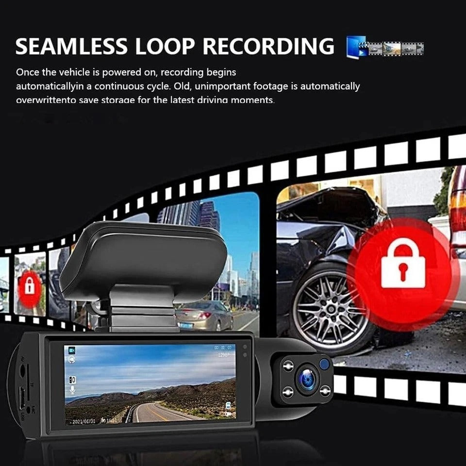 Camara De Seguridad Para Carro Auto lenses Delantero/Trasero/Interior Dash Cam