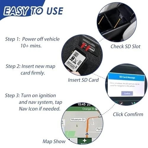 2025 Release GPS Navigation SD Card Compatible with INFO 3 MAP UPDATE - V.2024
