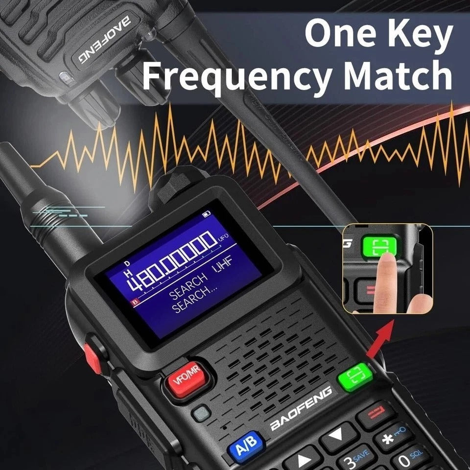 2 Pack BAOFENG Ham Radio Long Range 10W Walkie Talkies USB-C Rechargeable 999CH