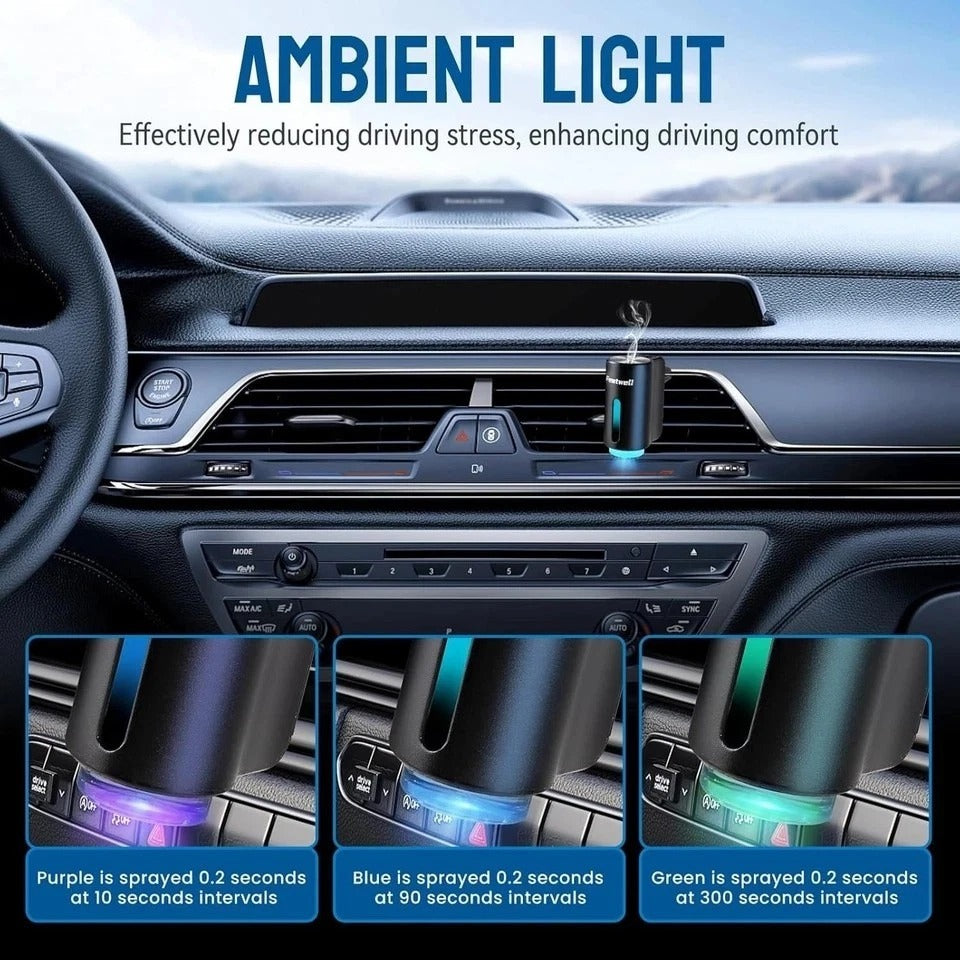 Ambientador Inteligente Perfume Difusor De Aire Aromaterapia Para Coche Carro