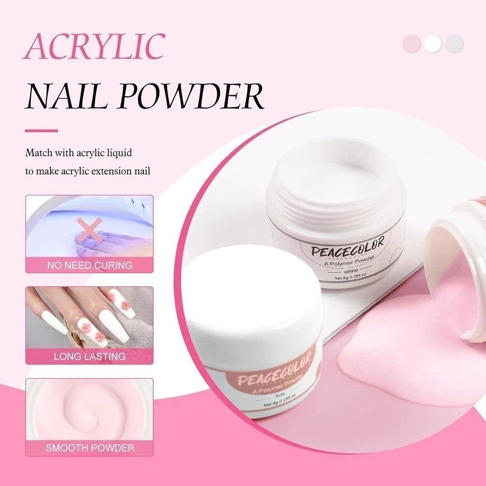 Acrylic Nail Kit with Drill and U V Light, Professional Acrylic Nail Kits with E