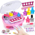Nail Polish Kit for Girls Ages 7-12 Years Old,Toy for Girls 5 6 7 8 9 10 11 12 Y