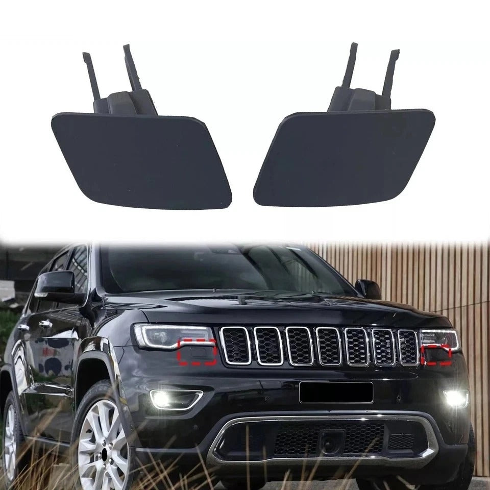 Left & Right Side Headlight Lamp Washer Cover for Jeep Grand Cherokee 2016 20...