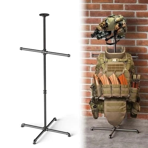 Body Armor Stand - Heavy Duty Steel Tactical Vest Holder for Tactical Vest