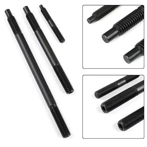 Cylinder Head Stud Bolt Kit Compatible with 1997–2003 Chevy LS1 LQ9 LS6 Black