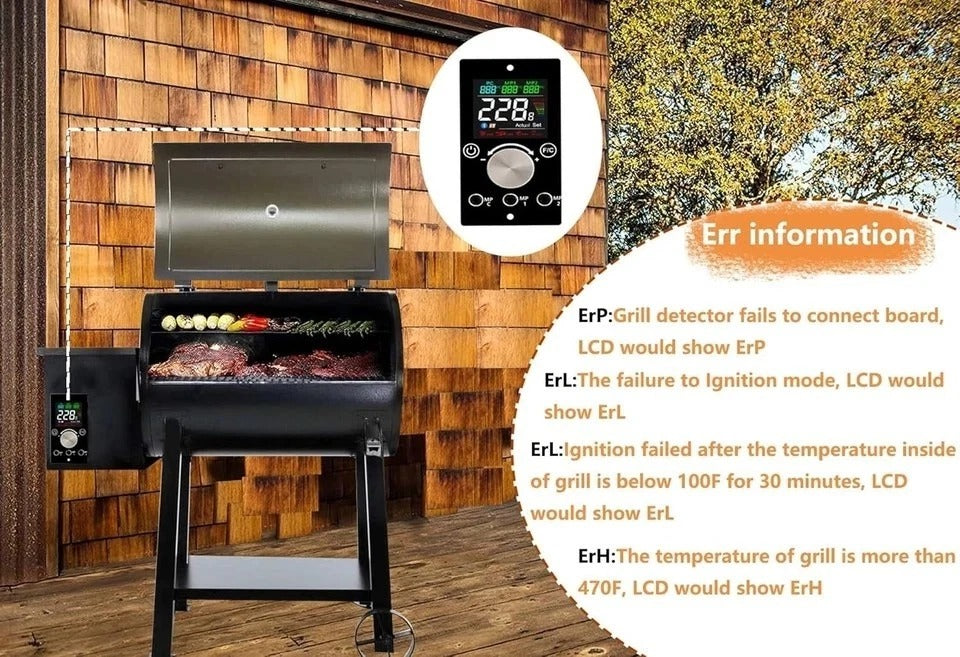 Digital Thermostat Controller for Pit Boss Grills - WiFi & Bluetooth Ready