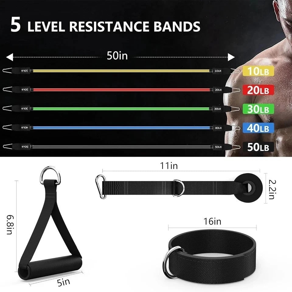 Resistance Bands, Exercise Bands Set for Working Out, Resistance Bands with Hand