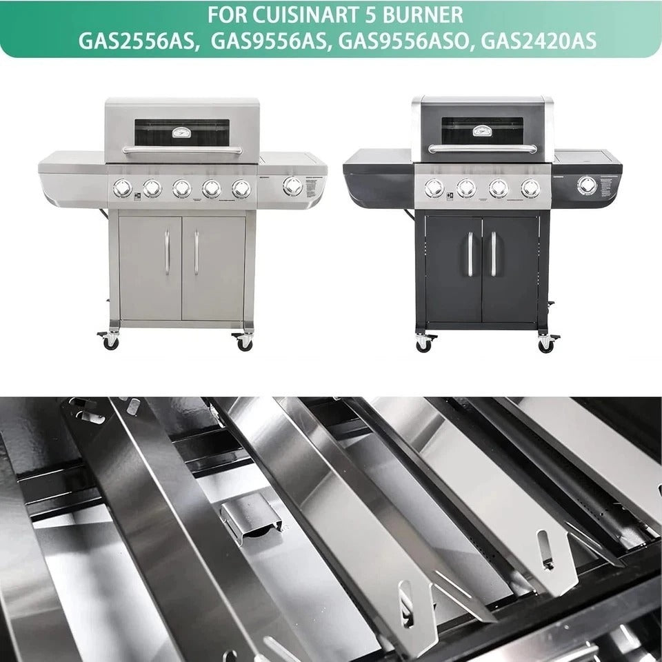 Grill Burner & Heat Plate Kit for Cuisinart 4/5 Burner GAS2556AS GAS9556AS