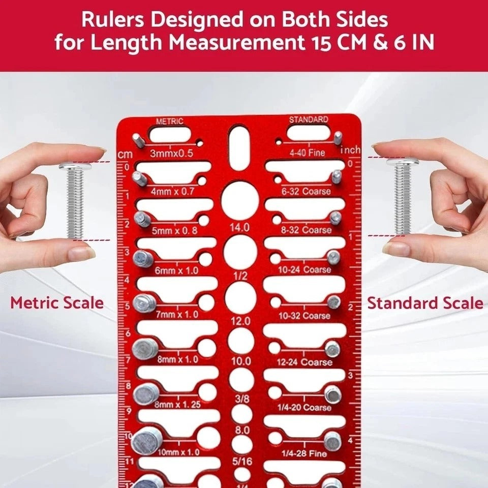 55 Nut and Bolt Thread Checker - Thread Checker Standard and Metric Bolt and Nut
