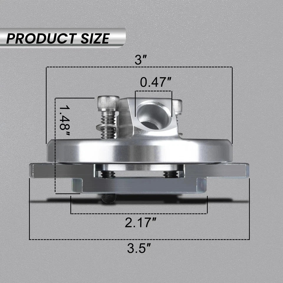 Dipstick Adapter Repair Kit Compatible with 7.3L Powerstroke F250 F350 Silver