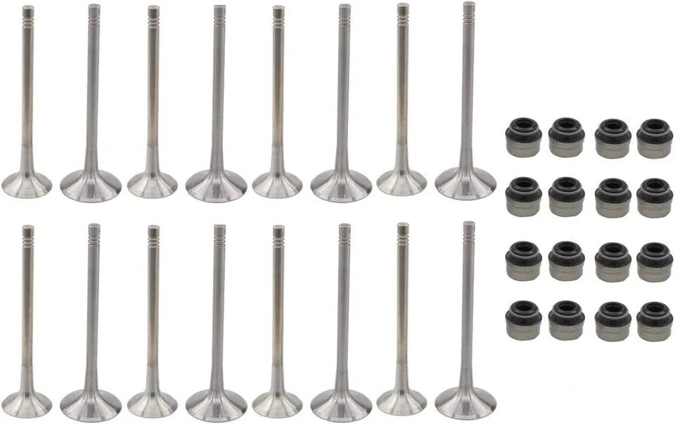 16Pcs Engine Intake Exhaust Valves kit for A3 A4 A5 A6 A8 Allroad Q5 RS7 S6
