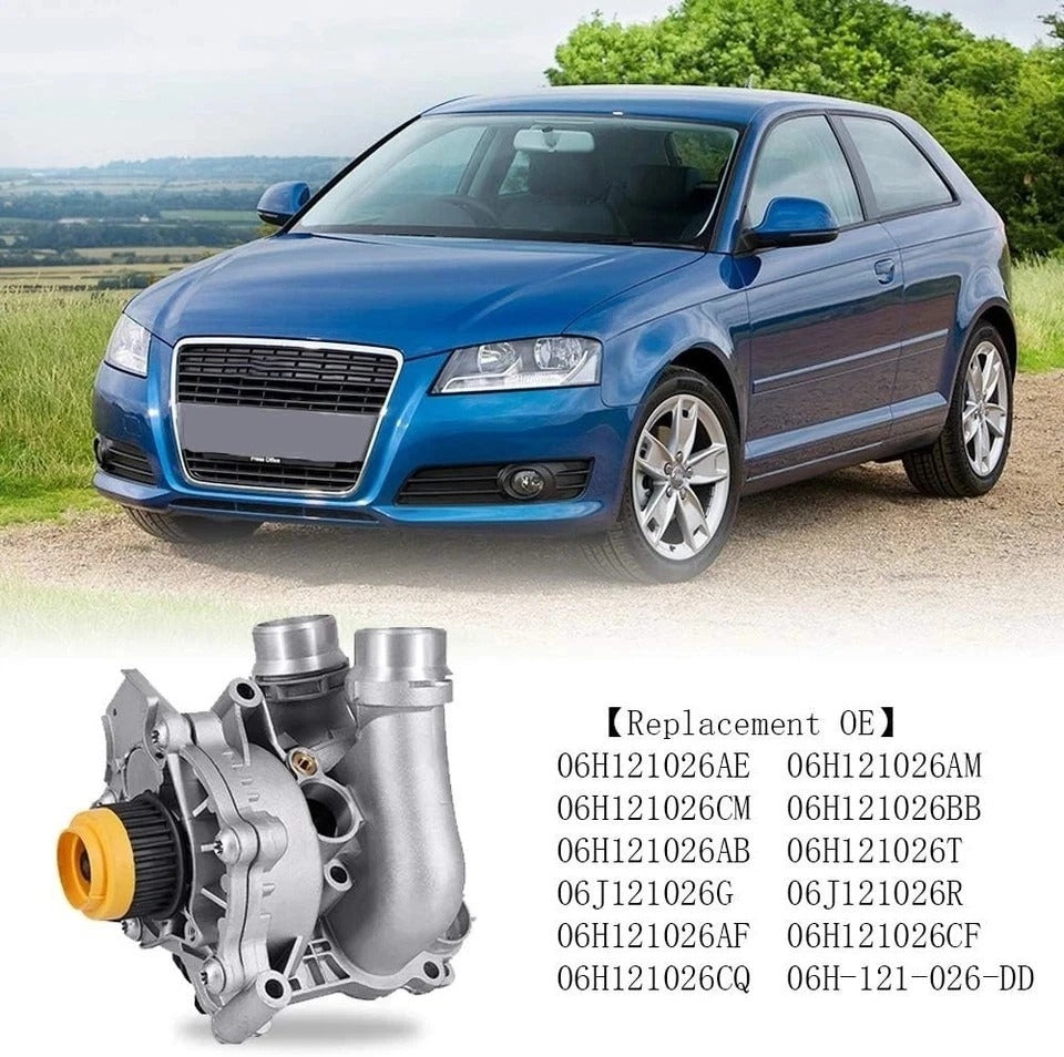 Aluminum Water Pump Assembly Fits for Audi A3 A4 TT VW Tiguan Jetta Golf GTI Eos