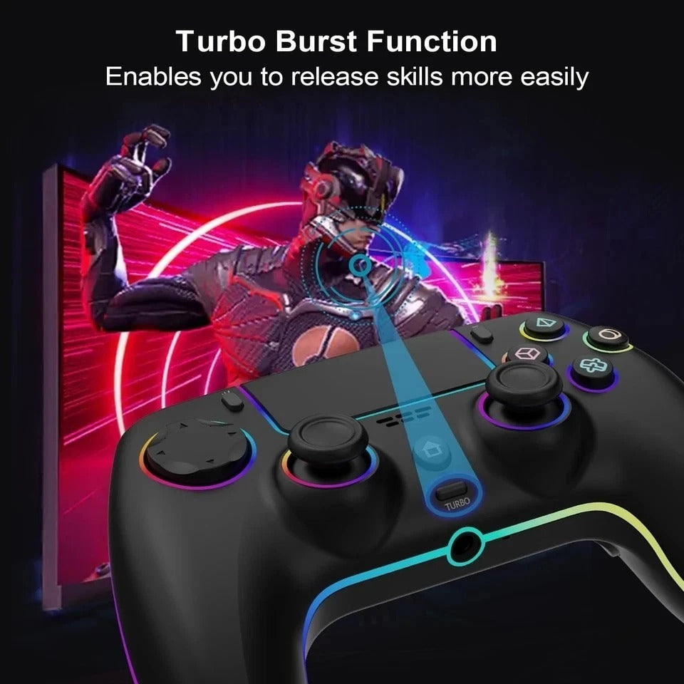 Wireless Controller for PS-4/PS-3/PC/Steam Deck with Back Paddles/Hall Effect...