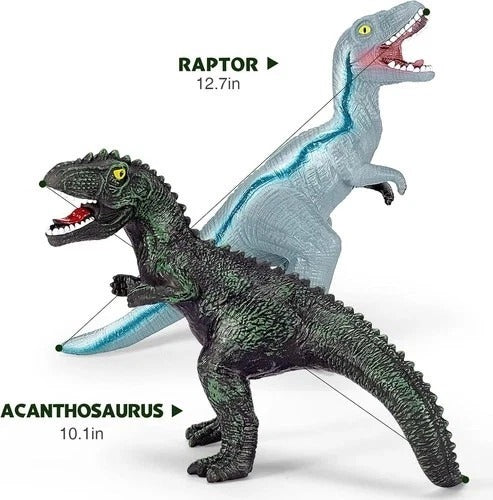 7 Piece Jumbo Dinosaur Toys Big Toy for Boys Realistic Giant...