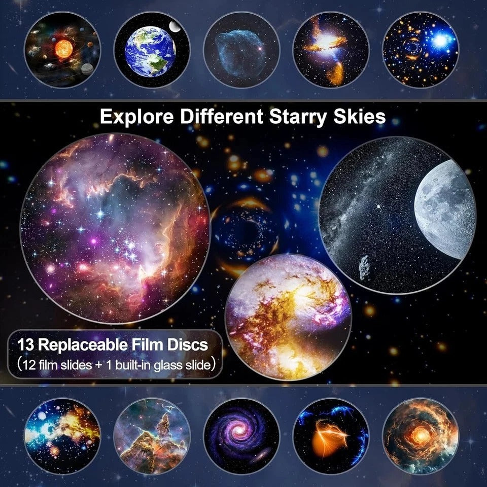 Planetarium Projector Pro for Bedroom, 13 in 1 Star Projector Galaxy Light, Ceil