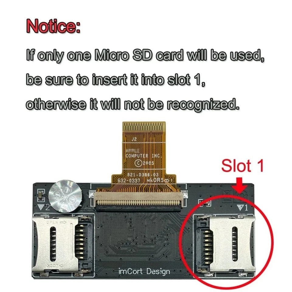 FIP02 Dual Micro SD Adapter for iPod Classic iPod Video 5th 5.5th 6th 6.5th 7...