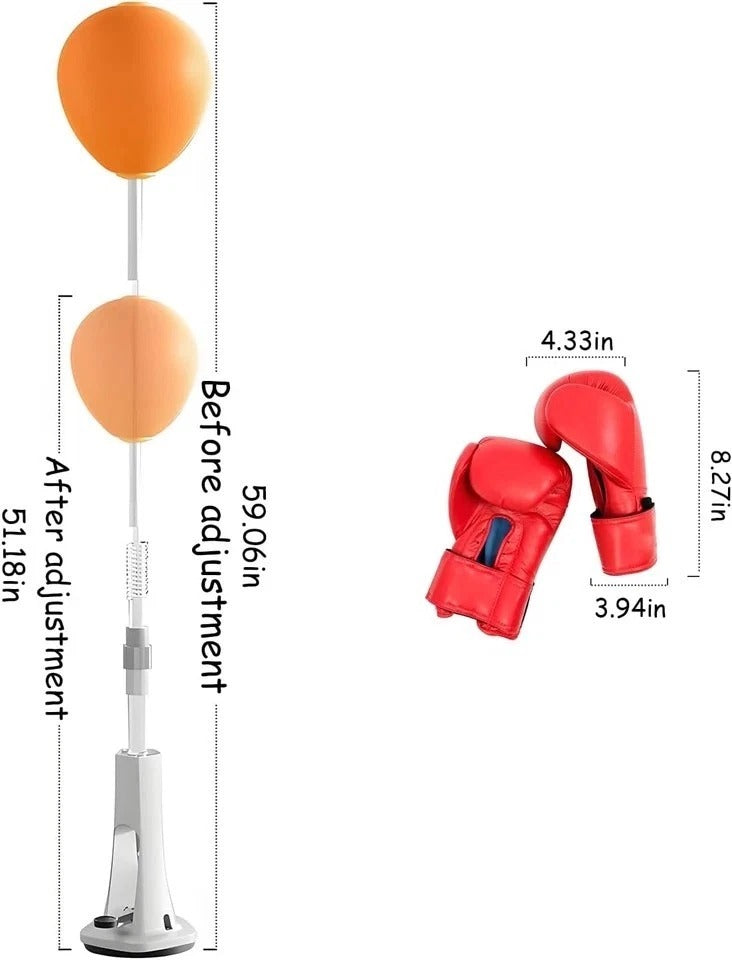Reflex Bag, Punching Bag with Stand, Boxing Bag for Teens and Adults,Adjustable