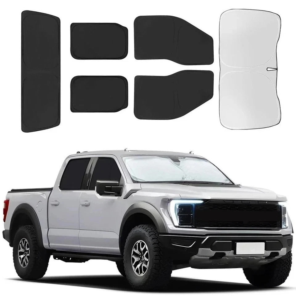 for Ford F150 4Door 2021-2025 Car Window Shades, 6pcs Privacy Sun Shade Set f...