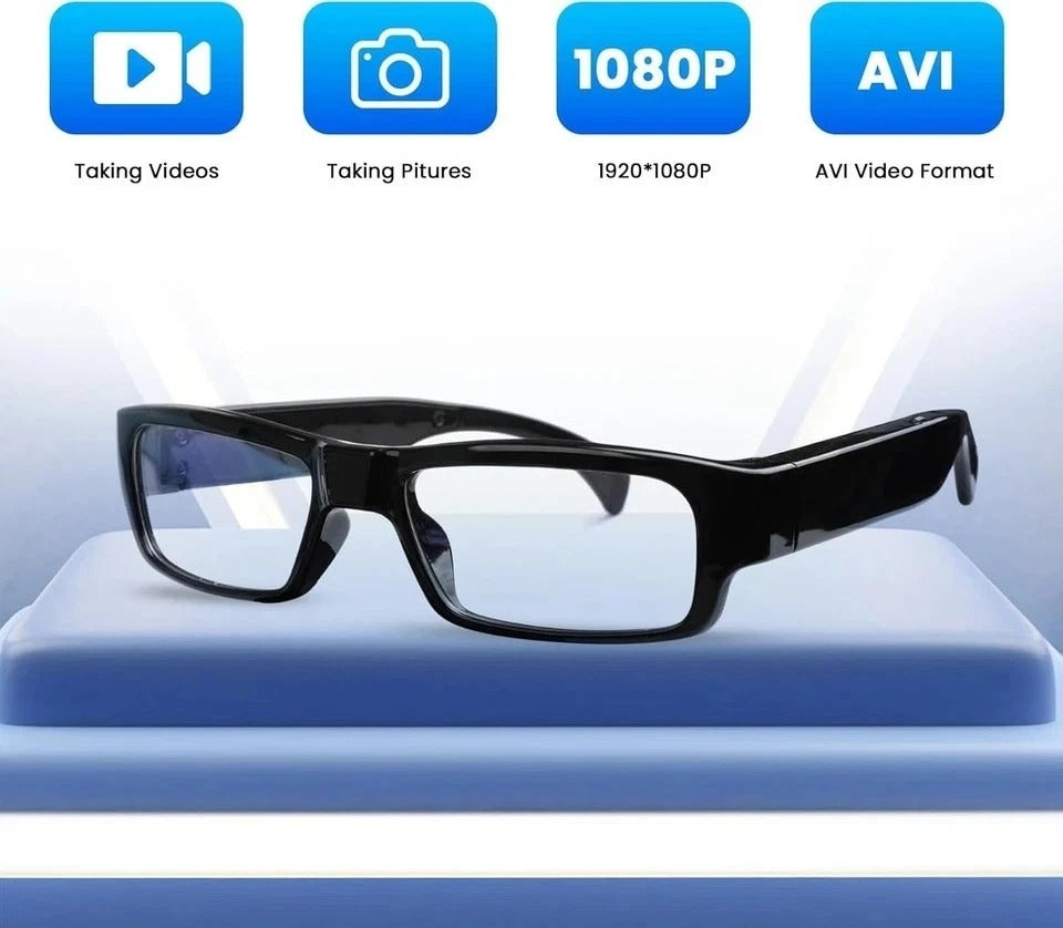 Camera Glasses Video Glasses HD with 64GB Memory Card Recording Glasses Smart Gl