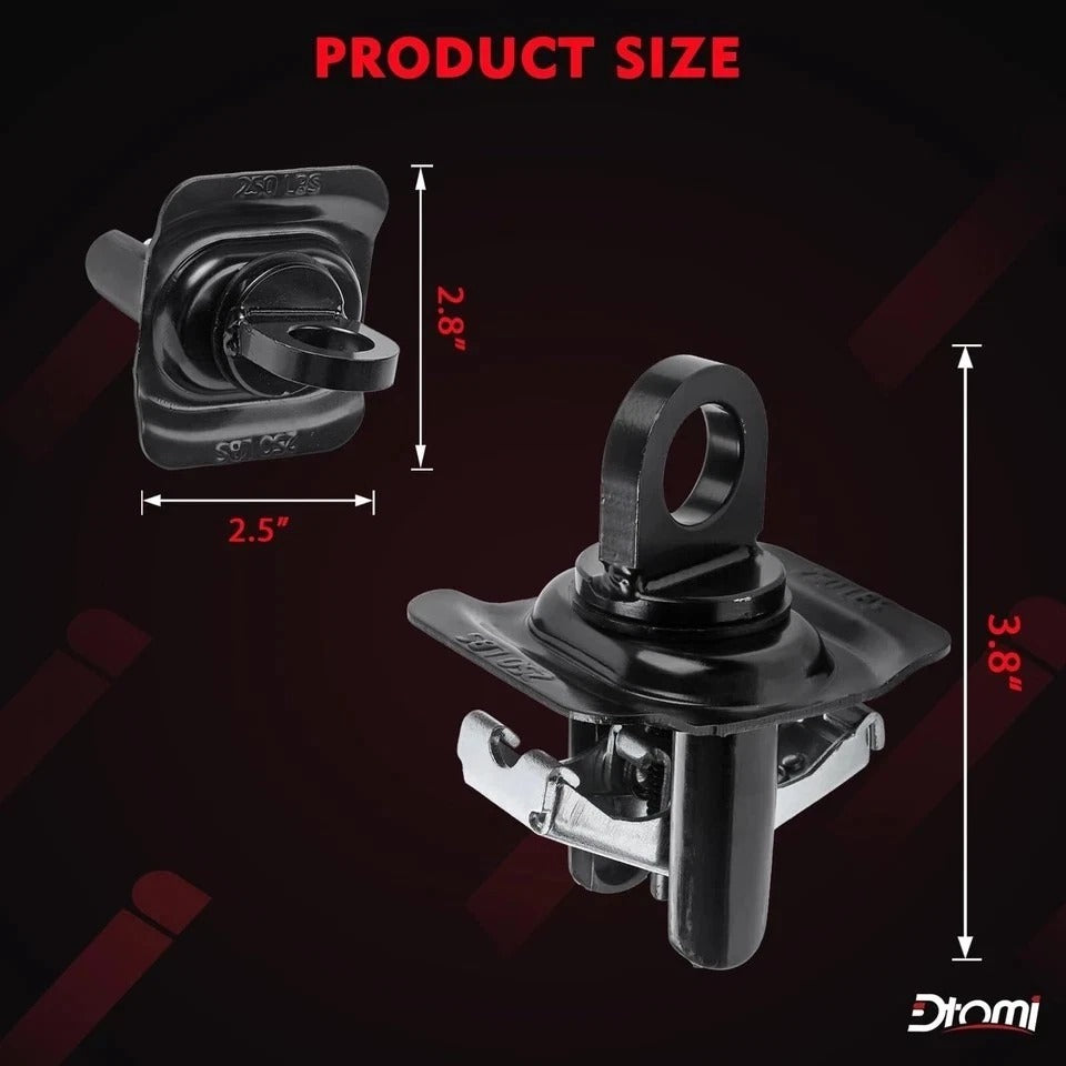 Truck Bed Tie Down Anchors Compatible with Chevy GMC Vehicle Silverado Sierra...