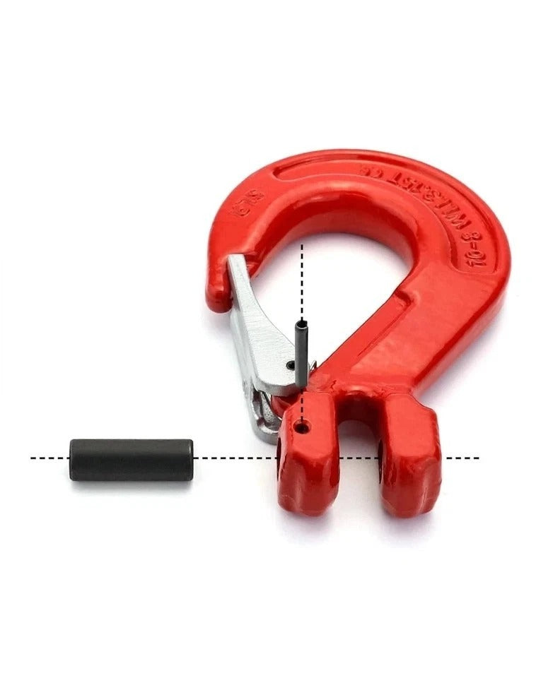 2 Pack 1/2” Clevis Slip Hooks G80 6940Lbs Heavy Duty Tow Latch Hook Trailer Rig