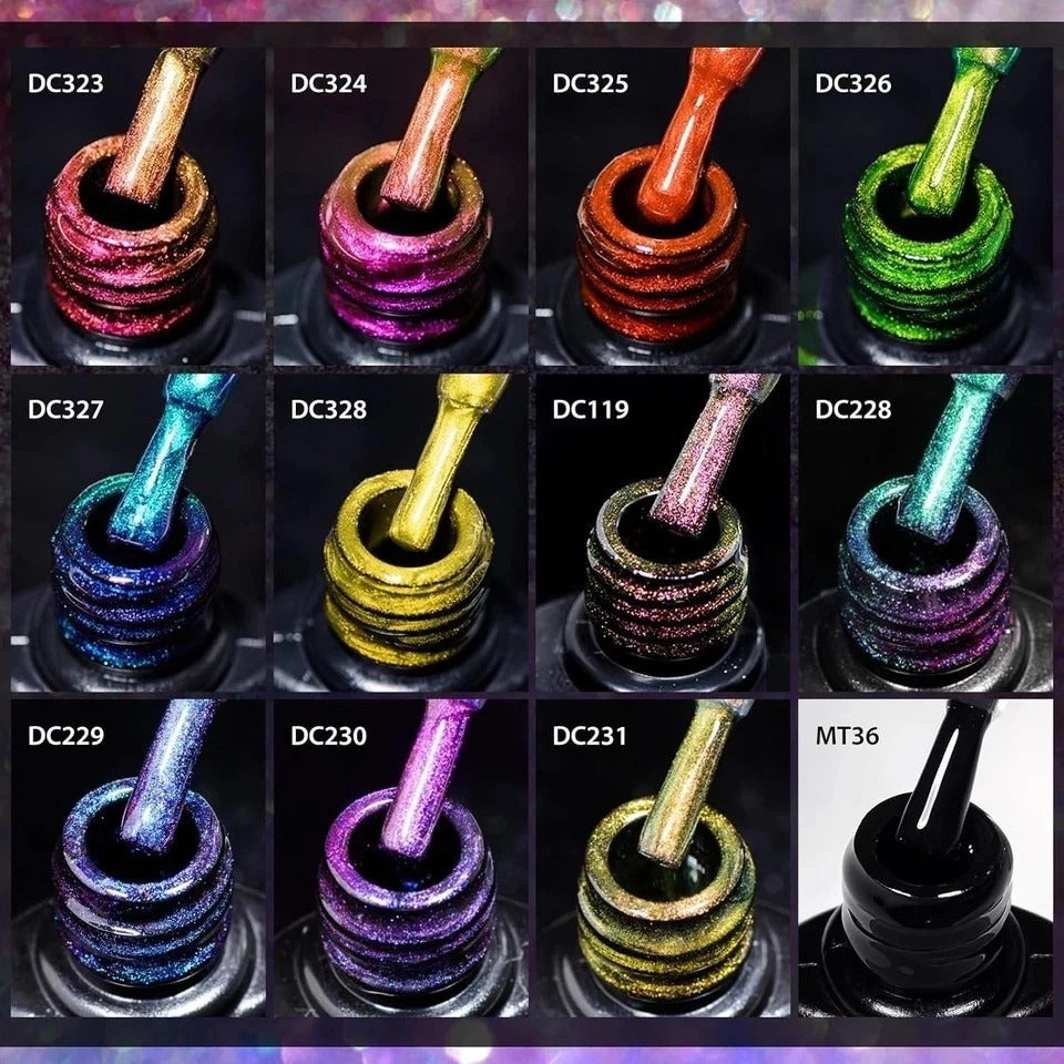 13PCS Cat Eye Gel Nail Polish Set, Gel Polish Kit with Magnet Soak off Gel Nail