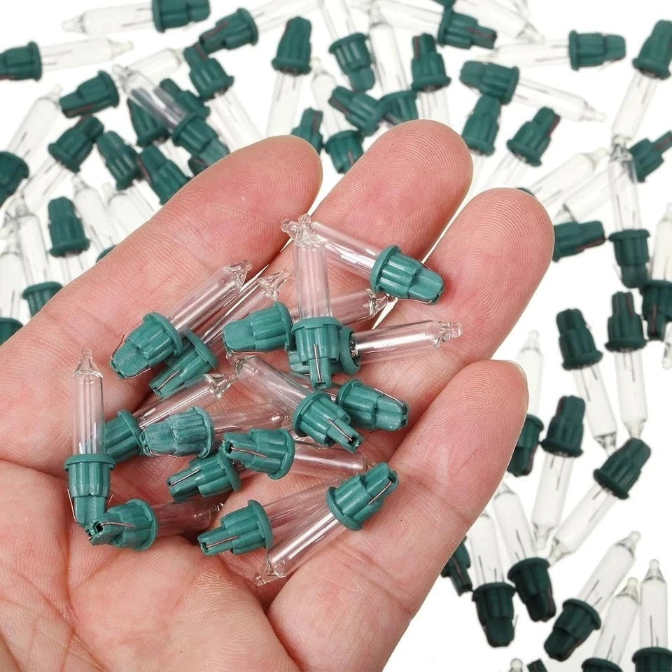 100 Pieces 2.5V Replacement Christmas Tree Light Bulbs Mini Incandescent Wire St