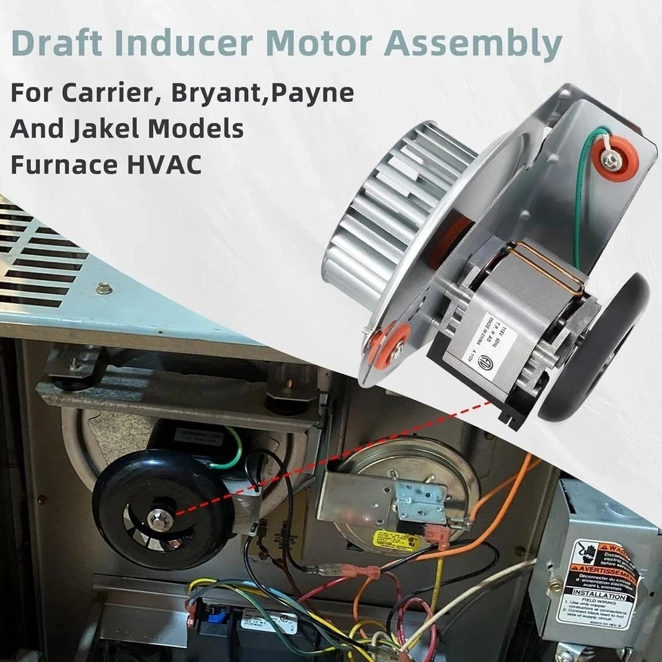 HC21ZE117-B HC21ZE117 Furnace Draft Inducer Blower Motor Kit for JAKEL INC J238-