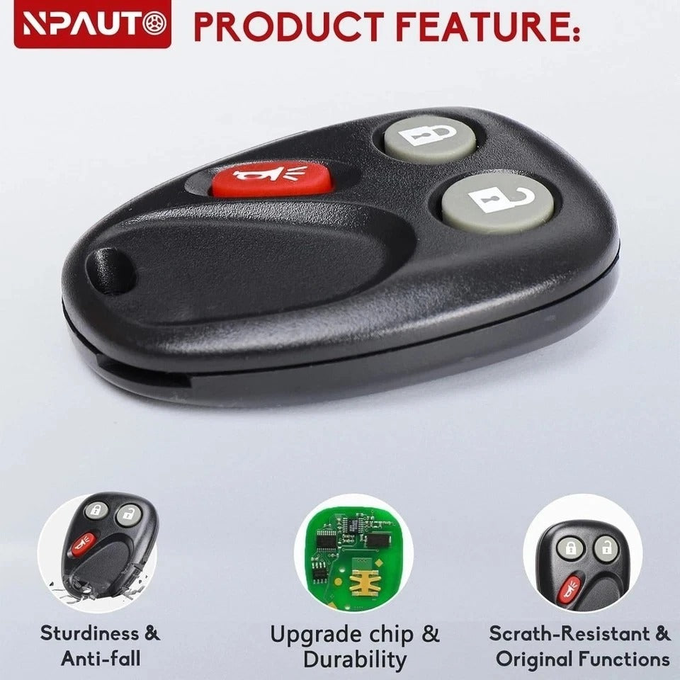 Keyless Entry Remote Control Car Key Fob for 2003 04 05 2006 Chevy Silverado ...