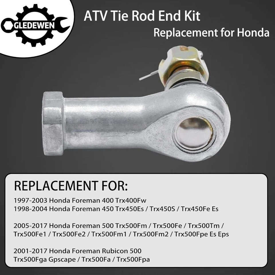Tie Rod End Kit, Compatible With 1997-2017 Foreman 400/450 / 500, 2001-2017