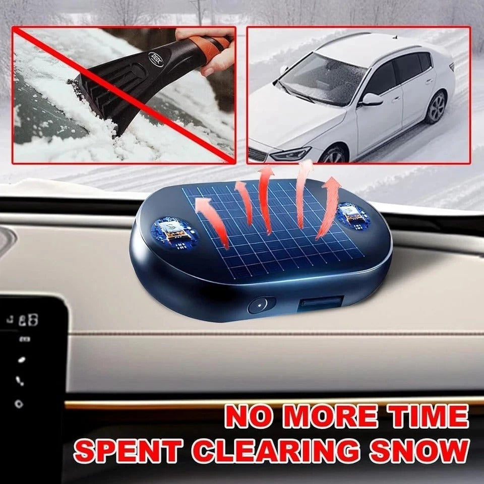 6Pcs Electromagnetic Car Snow Removal Device, Solar Antifreeze Electromagnetic C