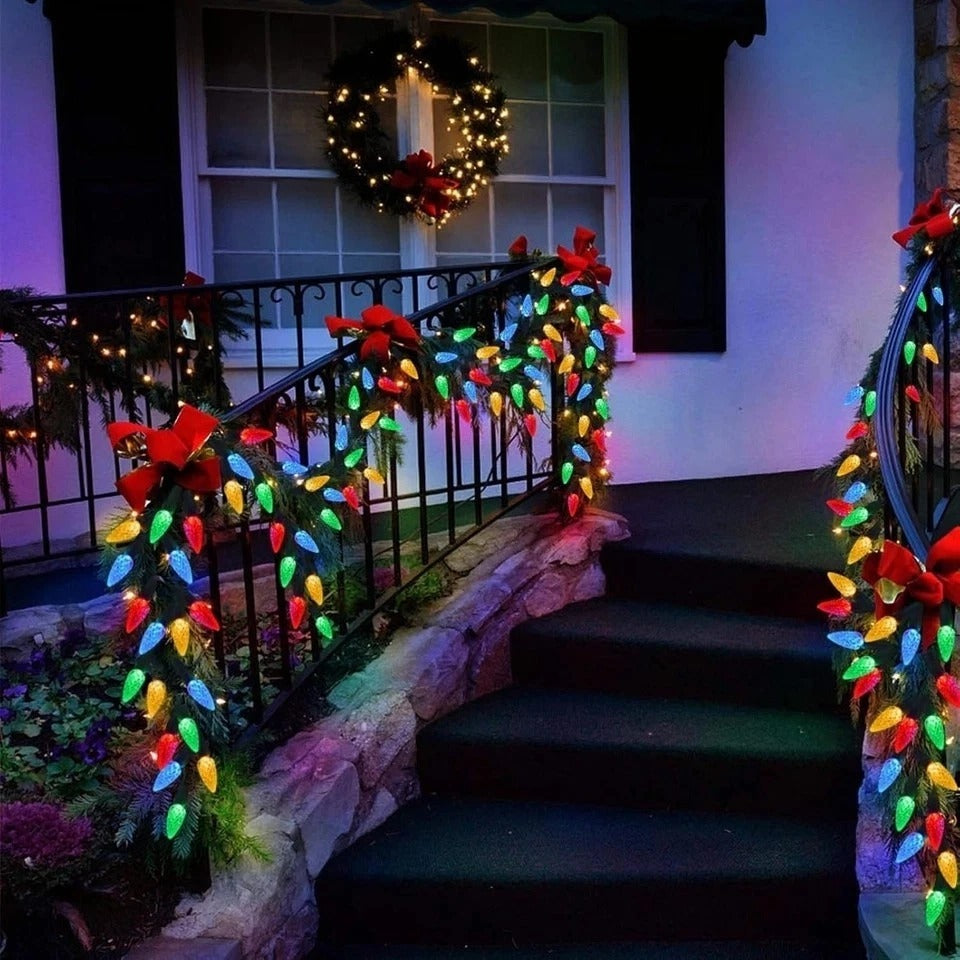 Best Solar Powered Christmas Lights for Outside Outdoor Xmas with 100 Count C6