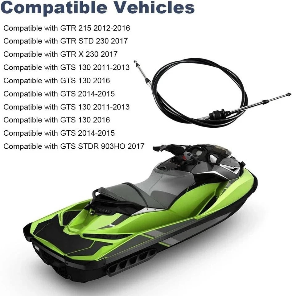 Steering Cable Compatible with Seadoo GTI GTR GTS GTX RXP RXP-X RXT RXT-X WAKE 2