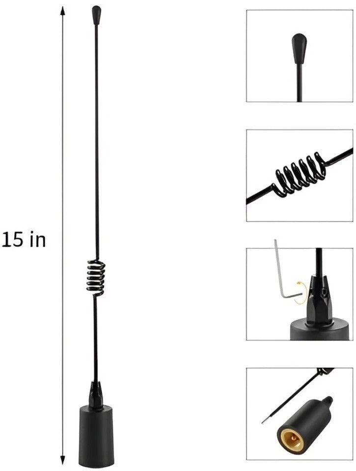 Long Range VHF Marine Radio Antenna 156-163MHz Antenna PL259 Connector with 16.5