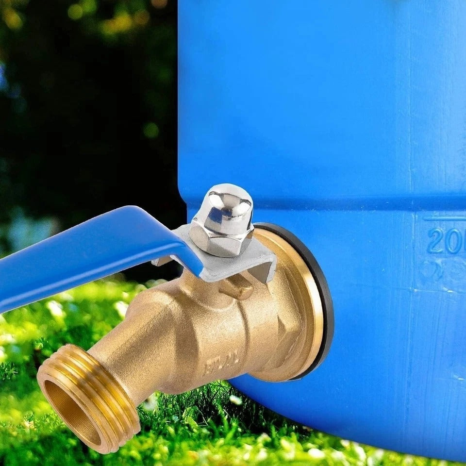 Water Spigot for Rain Barrel with bulkhead fitting - freeze proof for outdoors
