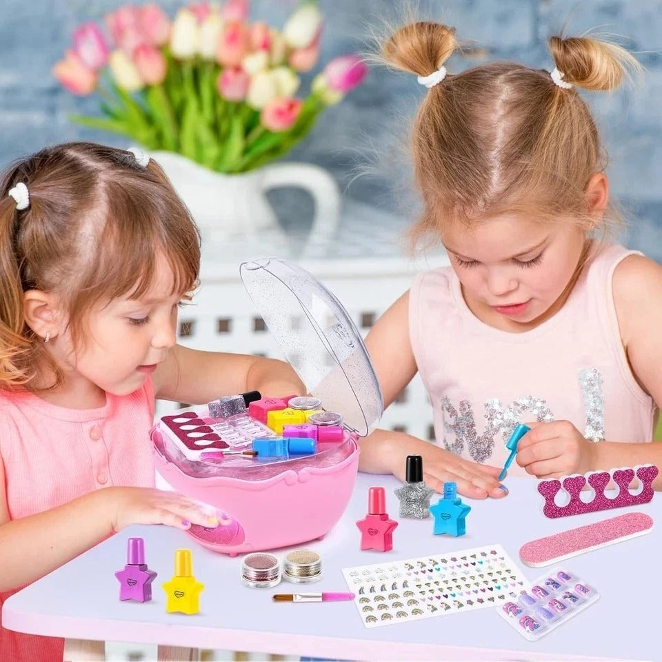 Nail Polish Kit for Girls Ages 7-12 Years Old,Toy for Girls 5 6 7 8 9 10 11 12 Y