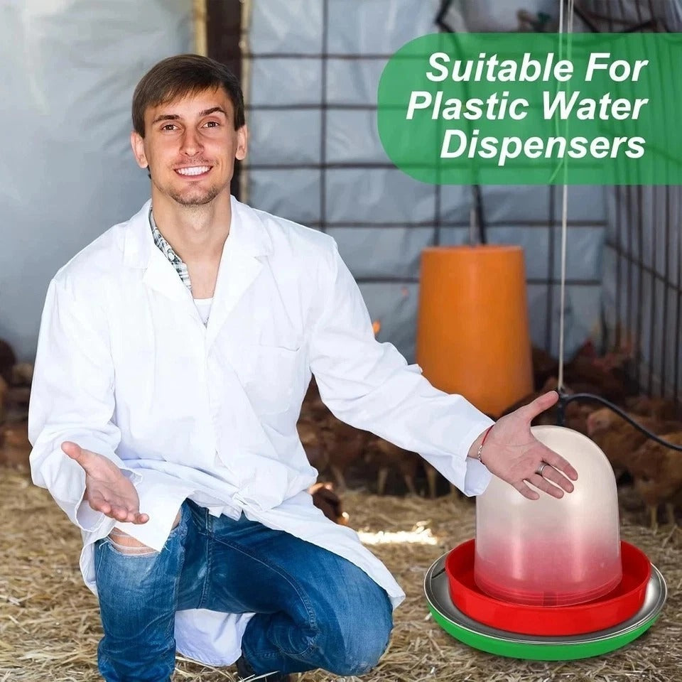 Chicken Water Heater for Winter Chicken 110V 38W Surface Temperature of the Heat