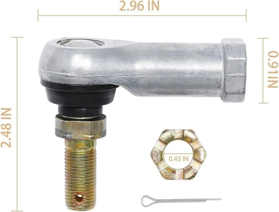 Tie Rod End Kit, Compatible With 1997-2017 Foreman 400/450 / 500, 2001-2017