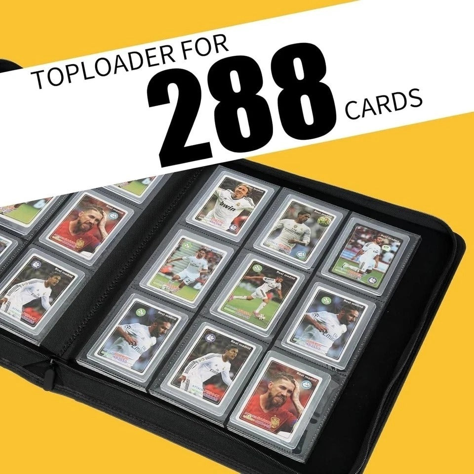 Toploader Binder Holds 288 Toploaders 9 Pocket Top Loader Binders for 3 x 4''