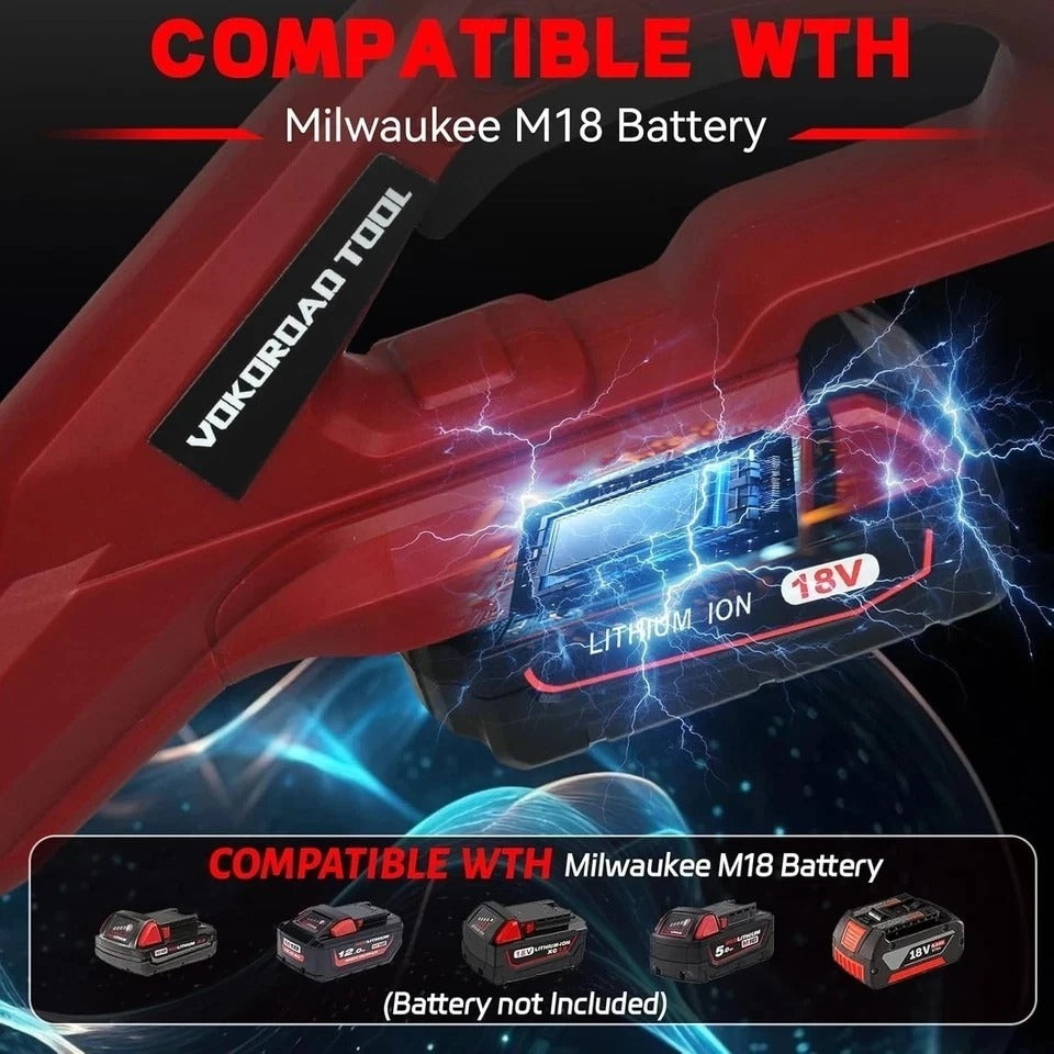 Cordless Snow Shovel Compatible with Milwaukee M18 18V Battery, 11" Brushless Mo