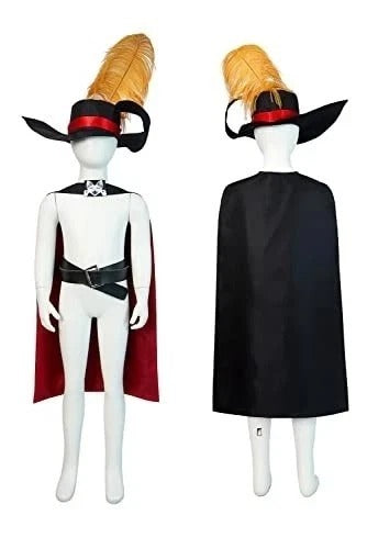 Costume Cat in Boots Cosplay Hat Cape Cloak Outfits with Belt 160 Puss