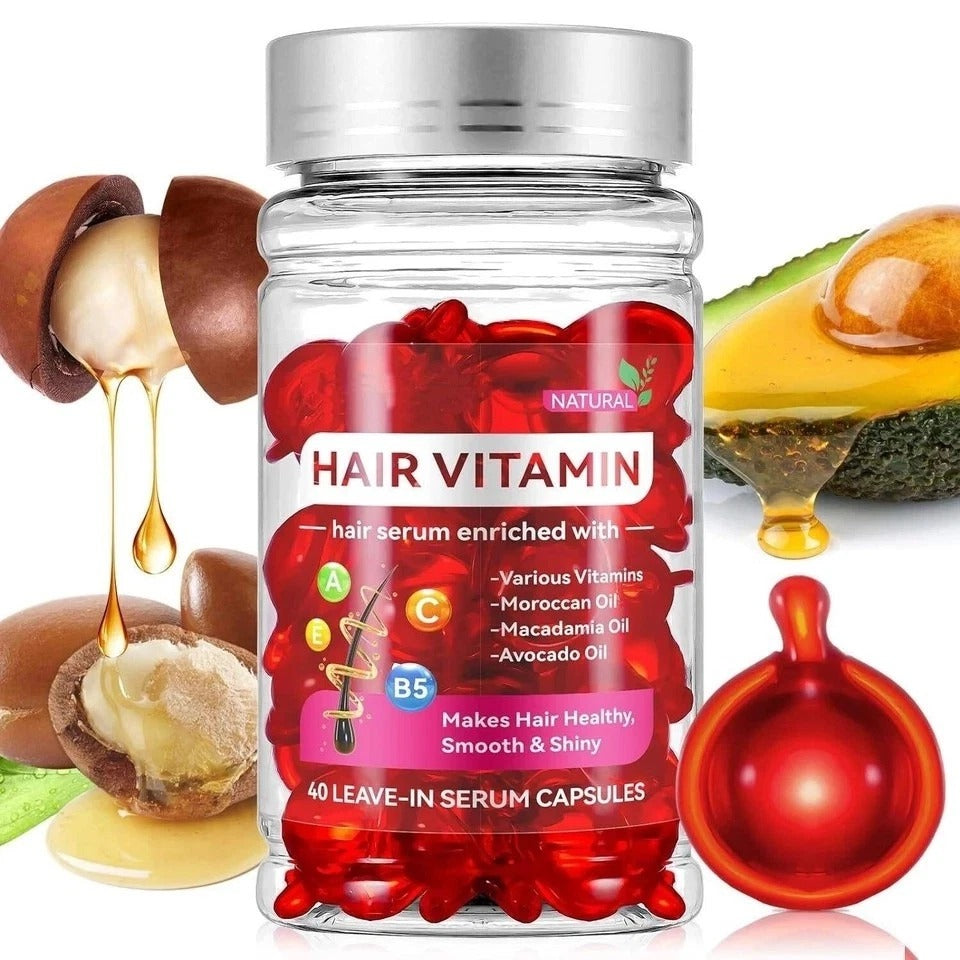 Hair Treatment Serum no Rince With Argan Macadamia & Avocado Oils- Vitamins A, E